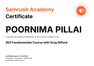 Seo Fundamentals Certification